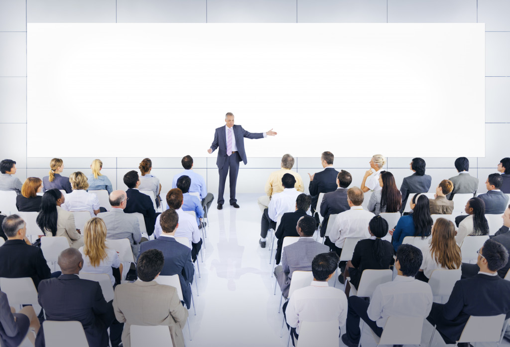 Business conference to boost employee morale